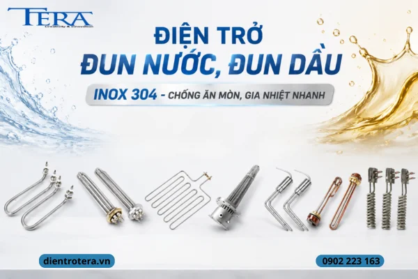 Điện Trở Đun Nước - Đun Dầu Inox 304 - Chống Ăn Mòn, Gia Nhiệt Nhanh